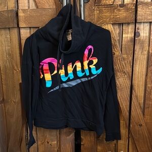 PINK Victoria's Secret Black Cowl Neck Sweater